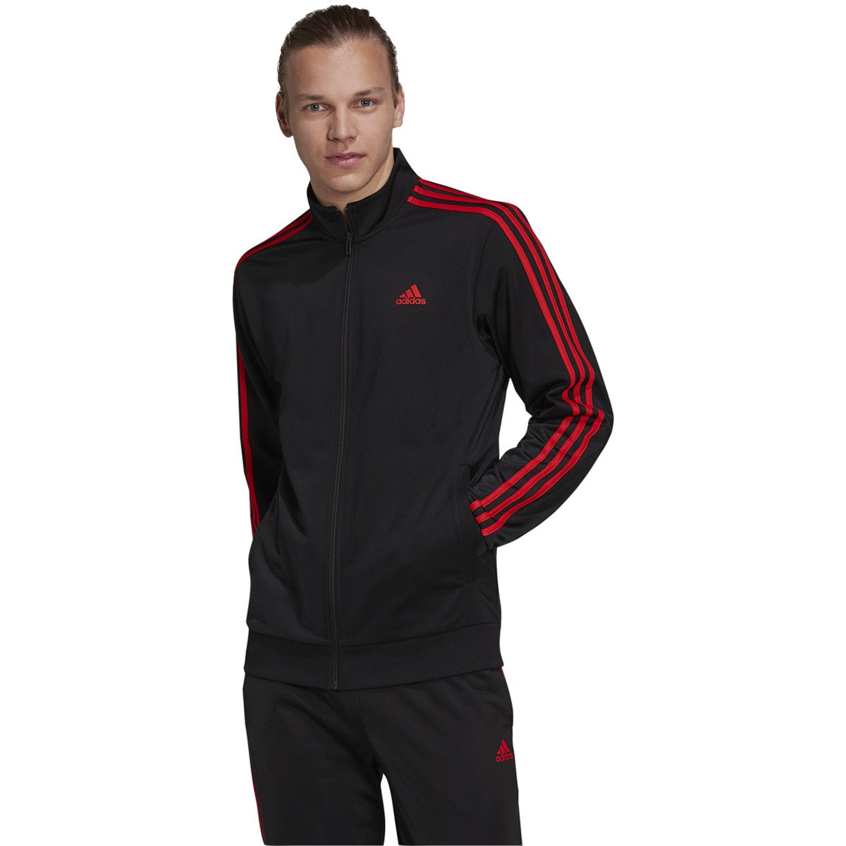 adidas Warm-Up Tricot 3-Stripes Track Jacket - Mens Casual