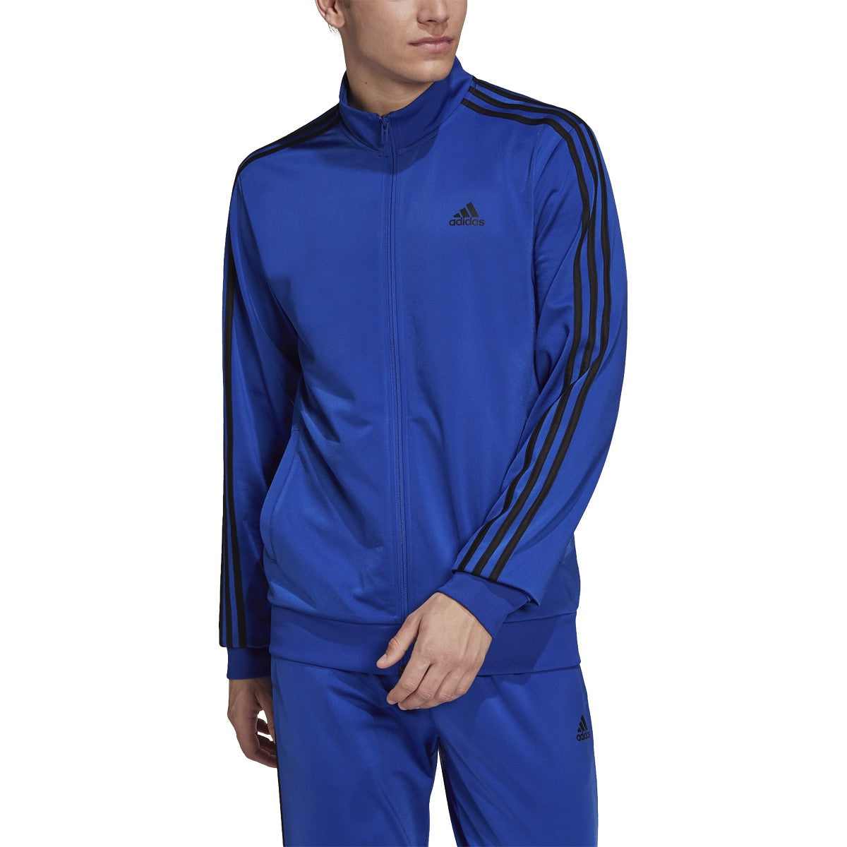 adidas Warm-Up Tricot 3-Stripes Track Jacket - Mens Casual