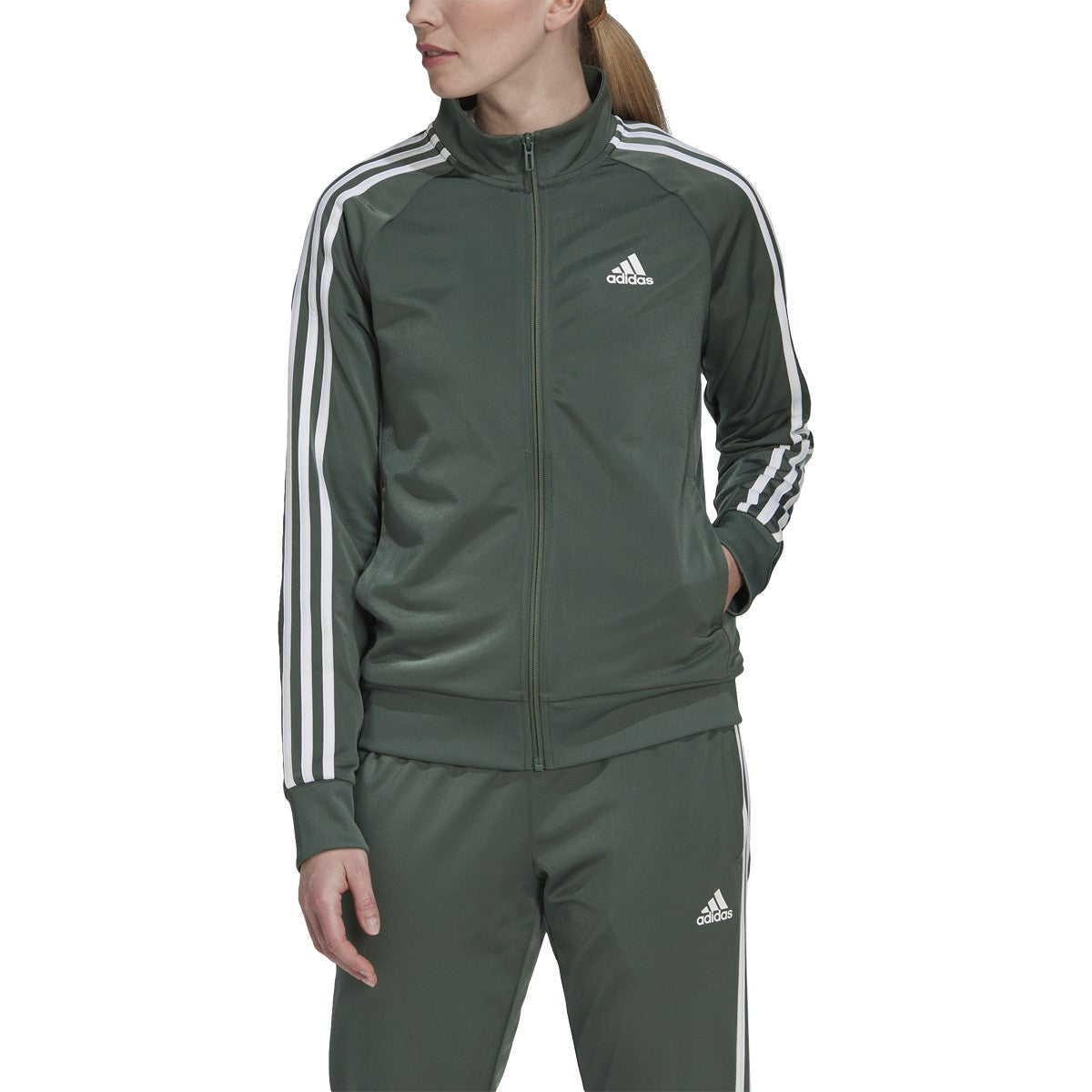 adidas Warm-Up Tricot Slim 3-Stripes Womens Track Jacket