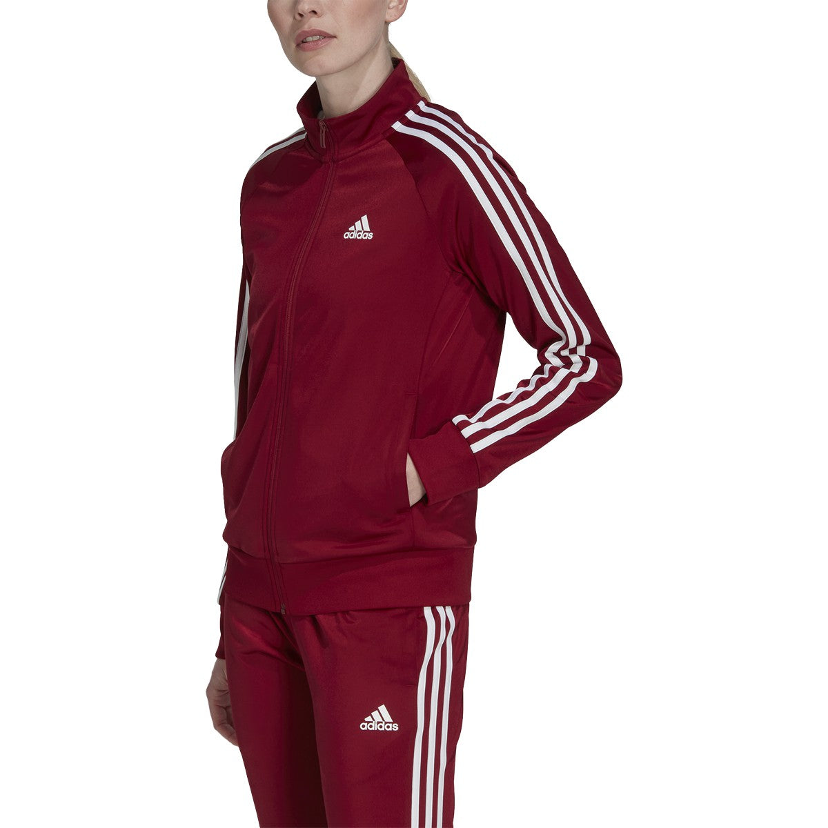 adidas Warm-Up Tricot Slim 3-Stripes Womens Track Jacket