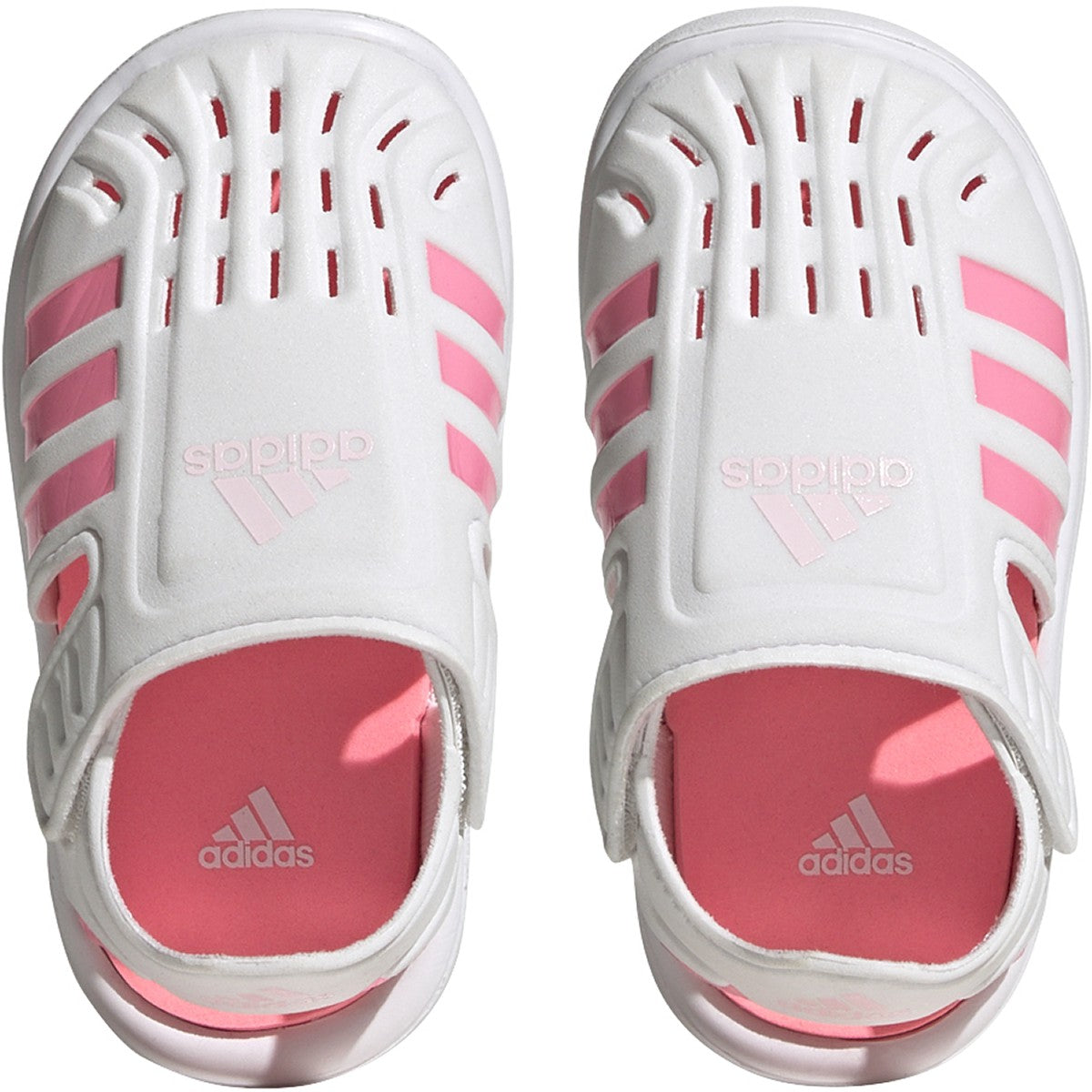 adidas Water Sandals for Toddlers in White and Pink