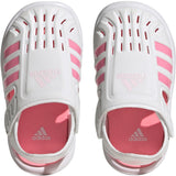 adidas Water Sandals for Toddlers in White and Pink