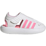 adidas Water Sandals for Toddlers in White and Pink
