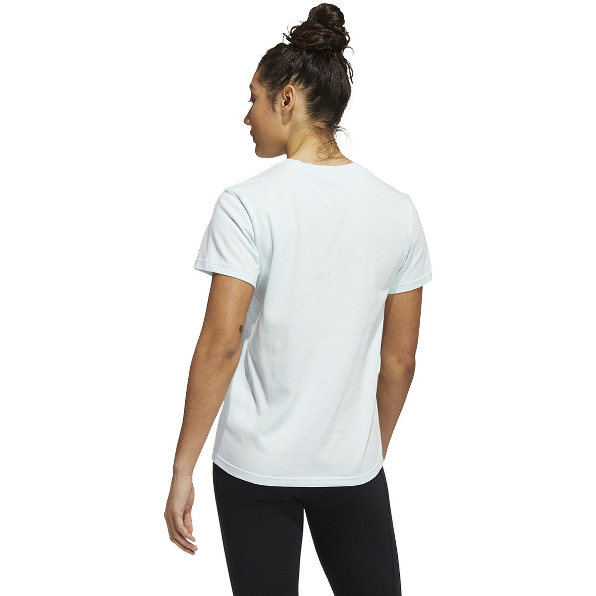 adidas Womens 2 Tone Graphic Tee with Logo