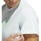 adidas Womens 2 Tone Graphic Tee with Logo