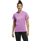 adidas Womens 2 Tone Graphic Tee with Logo