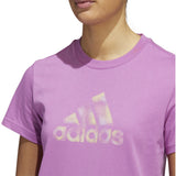 adidas Womens 2 Tone Graphic Tee with Logo