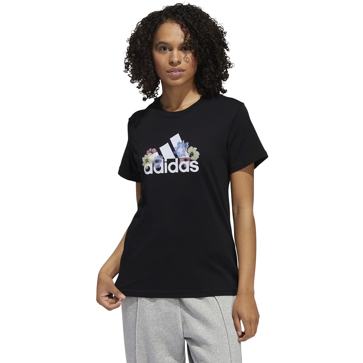 adidas Womens Floral Graphic Tee
