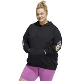 adidas Womens Plus Size Floral Graphic Hoodie