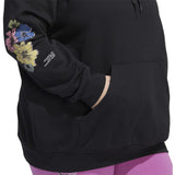 adidas Womens Plus Size Floral Graphic Hoodie