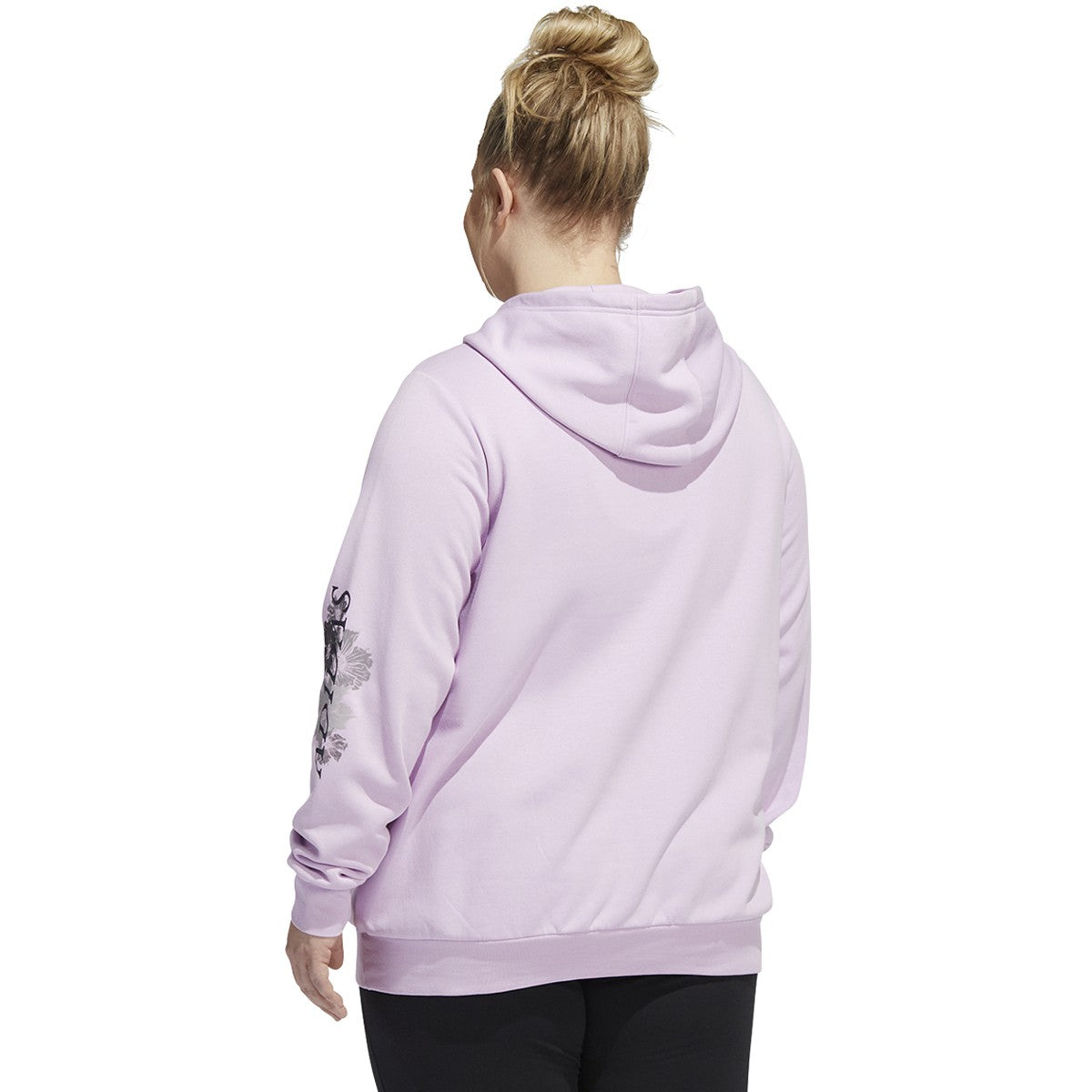 adidas Womens Plus Size Floral Graphic Hoodie