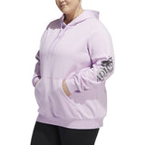 adidas Womens Plus Size Floral Graphic Hoodie