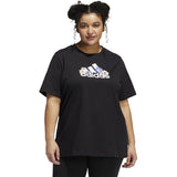 adidas Womens Plus Size Floral Graphic Tee