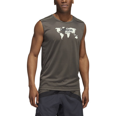 adidas World Wide Hoops All World Mens Basketball Tank Top