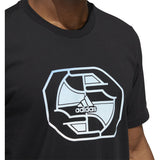 adidas World Wide Hoops Badge of Sport Mens Basketball T-Shirt