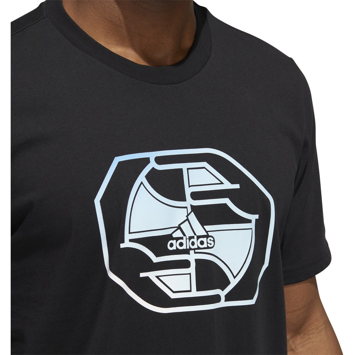 adidas World Wide Hoops Badge of Sport Mens Basketball T-Shirt