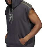 adidas World Wide Hoops Mens Sleeveless Basketball Hoodie