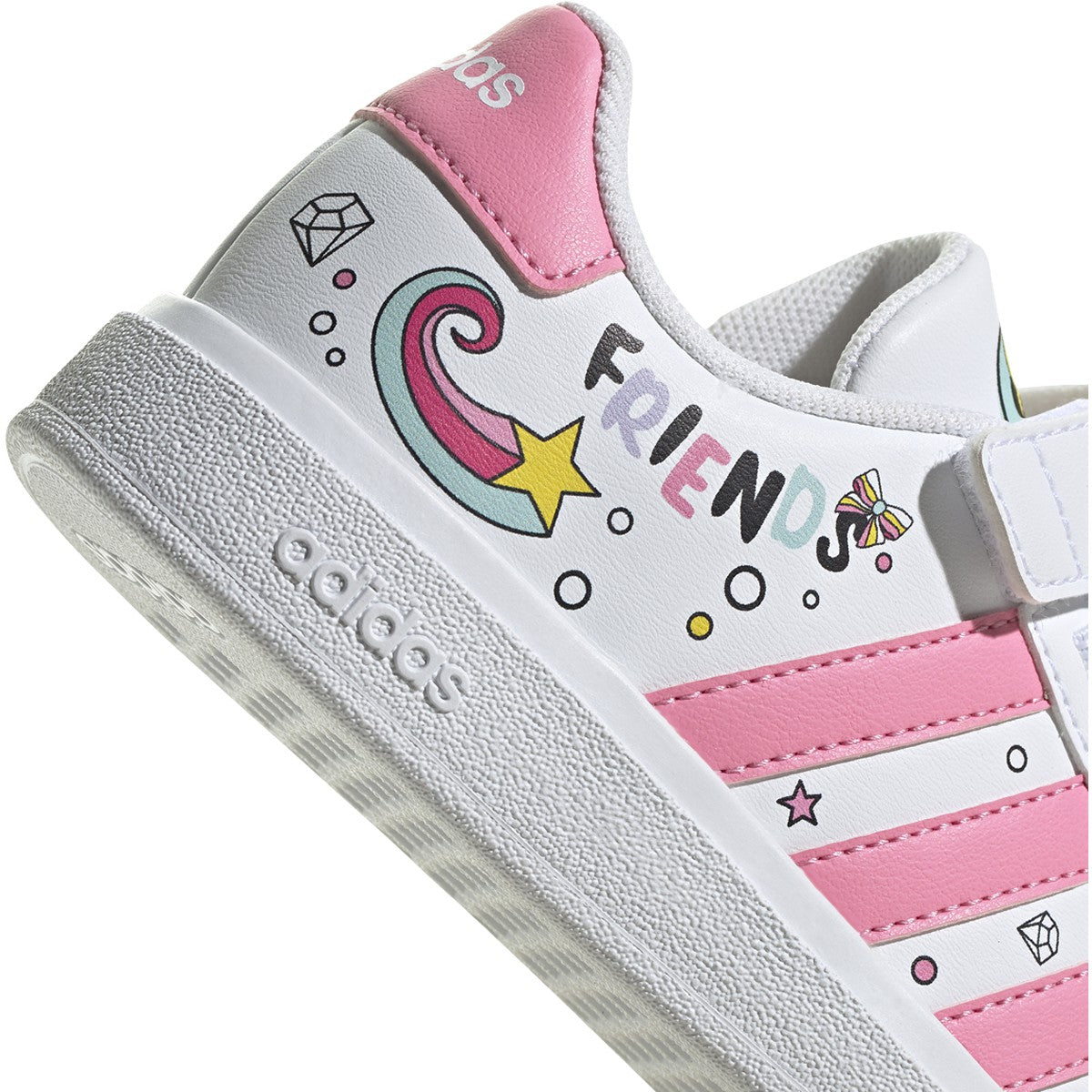 adidas x Disney Grand Court Kids Shoes with Minnie Mouse