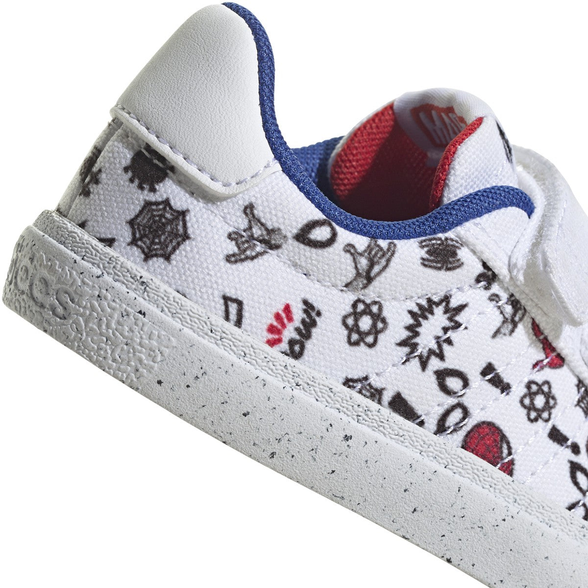 adidas x Marvel Vulcraid3r Spider-Man Hook-and-Loop Toddlers Shoes