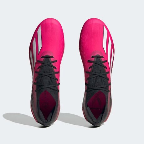 adidas x Speedportal.1 Firm Ground Adult Soccer Cleats in Pink and Black