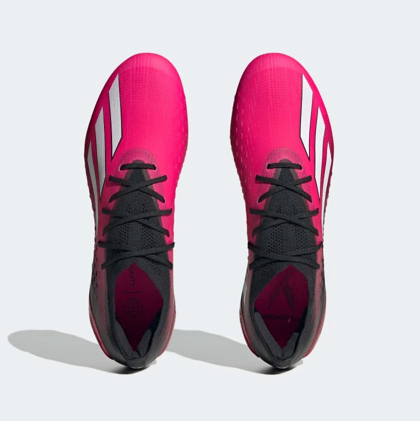 adidas x Speedportal.1 Firm Ground Adult Soccer Cleats in Pink and Black