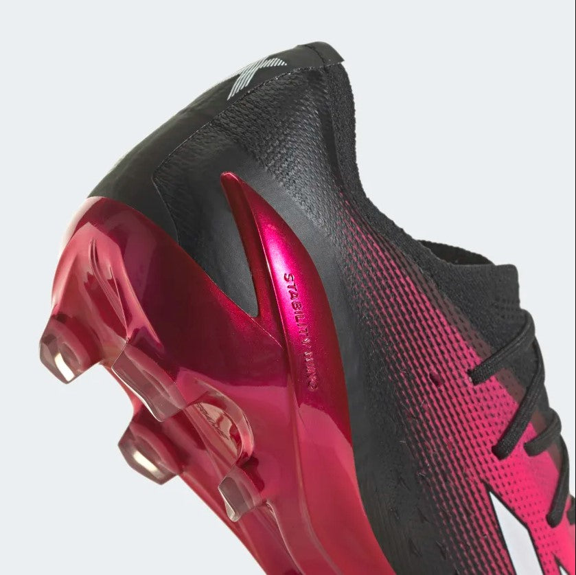 adidas x Speedportal.1 Firm Ground Adult Soccer Cleats in Pink and Black