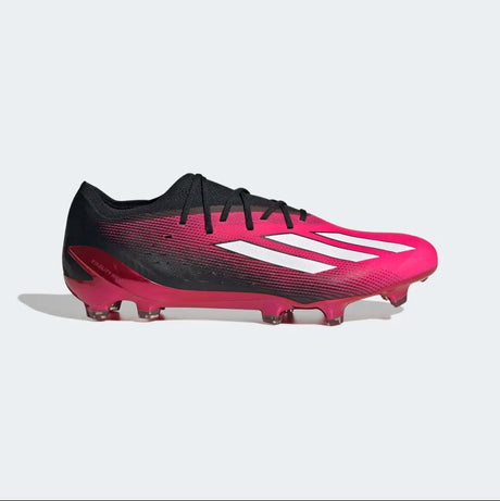 adidas x Speedportal.1 Firm Ground Adult Soccer Cleats in Pink and Black