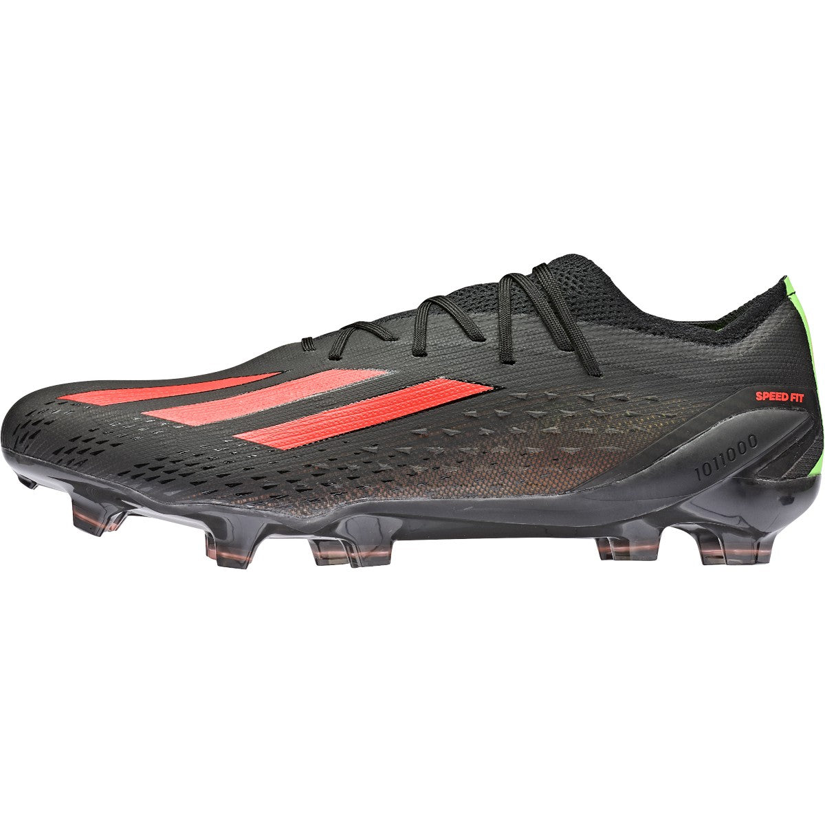 adidas X SpeedPortal. 1 Firm Ground  Mens Soccer Cleats in Black Red
