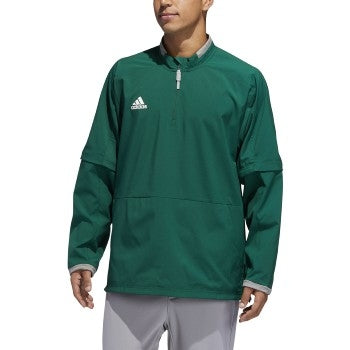 adidas Fielder's Choice 2.0 Convertible Cage Long Sleeve Jacket- Men's Baseball