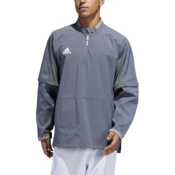 adidas Fielder's Choice 2.0 Convertible Cage Long Sleeve Jacket- Men's Baseball