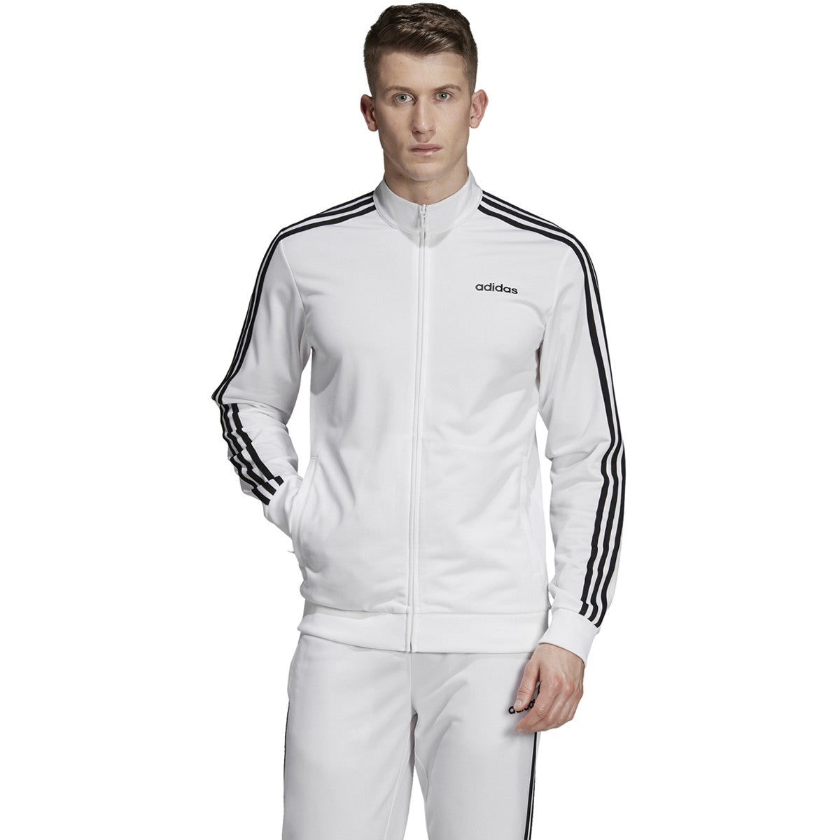 adidas Essential 3-Stripes Tricot Track Jacket-Men's Training