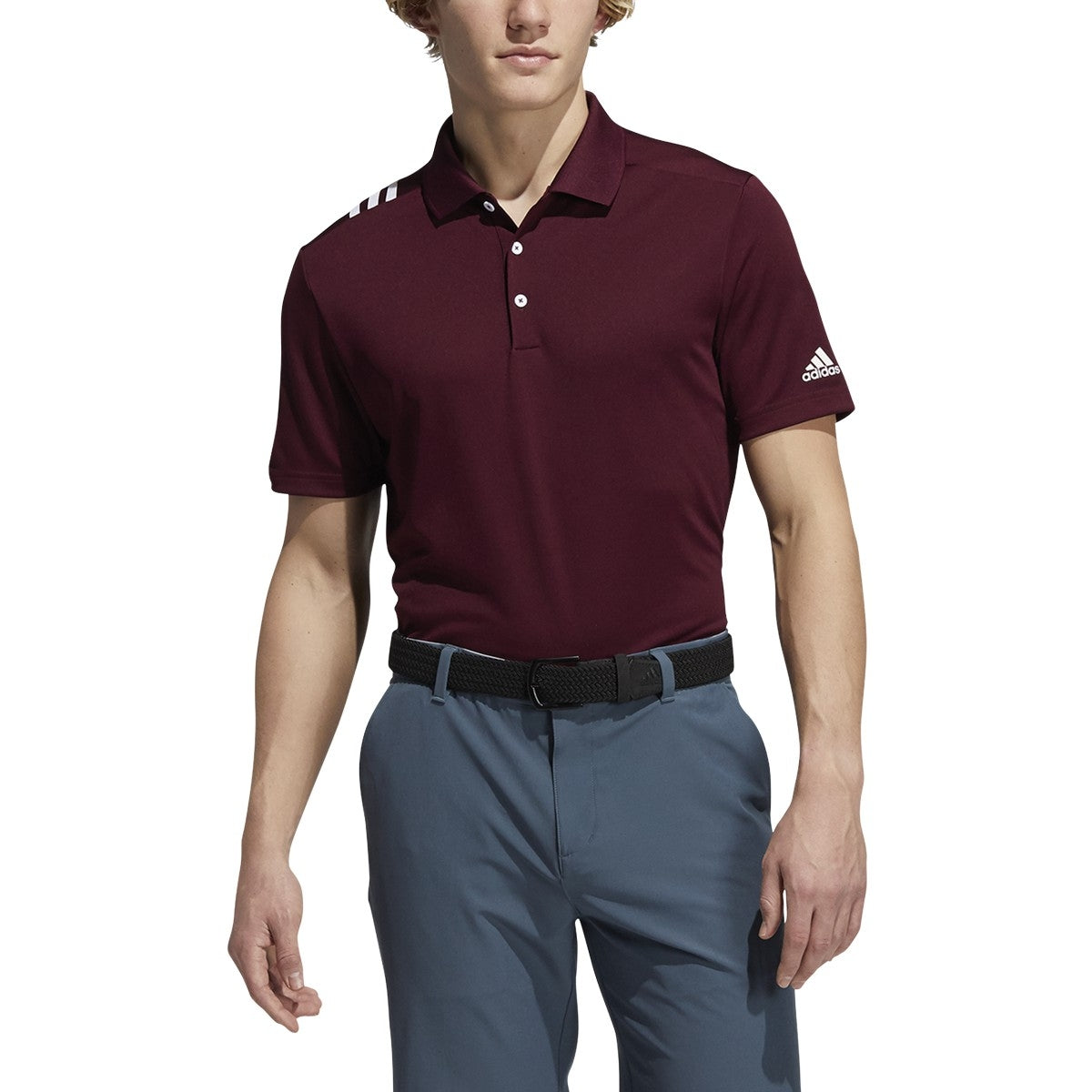 adidas 3-Stripe Polo - Men's Golf