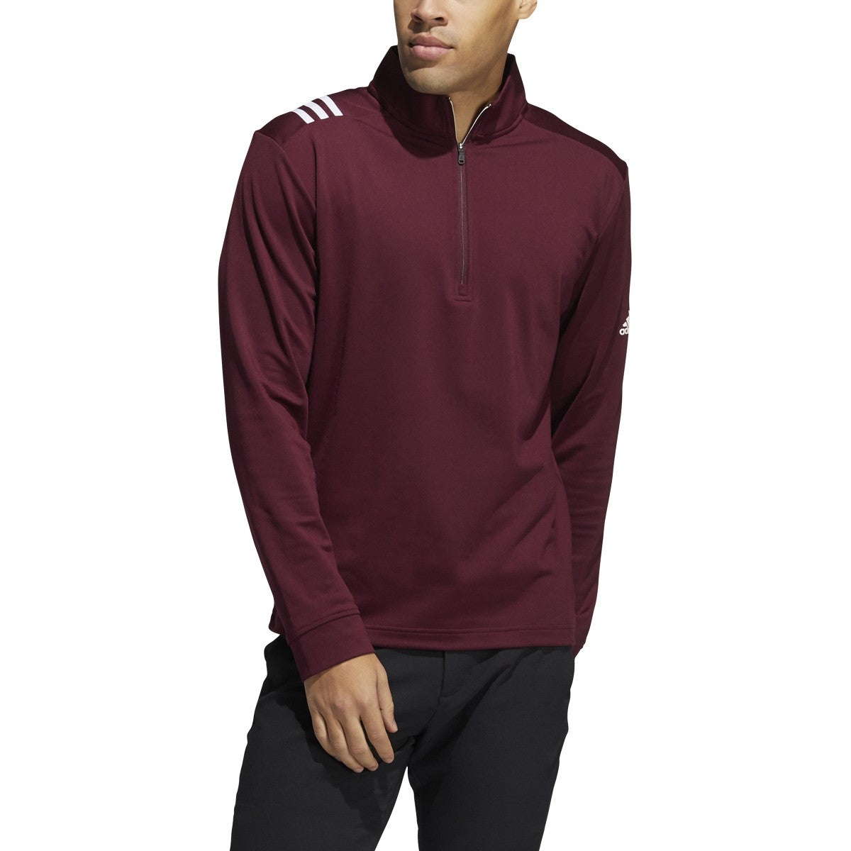 adidas 3-Stripes Core 1/4 Zip Sweatshirt - Men's Golf