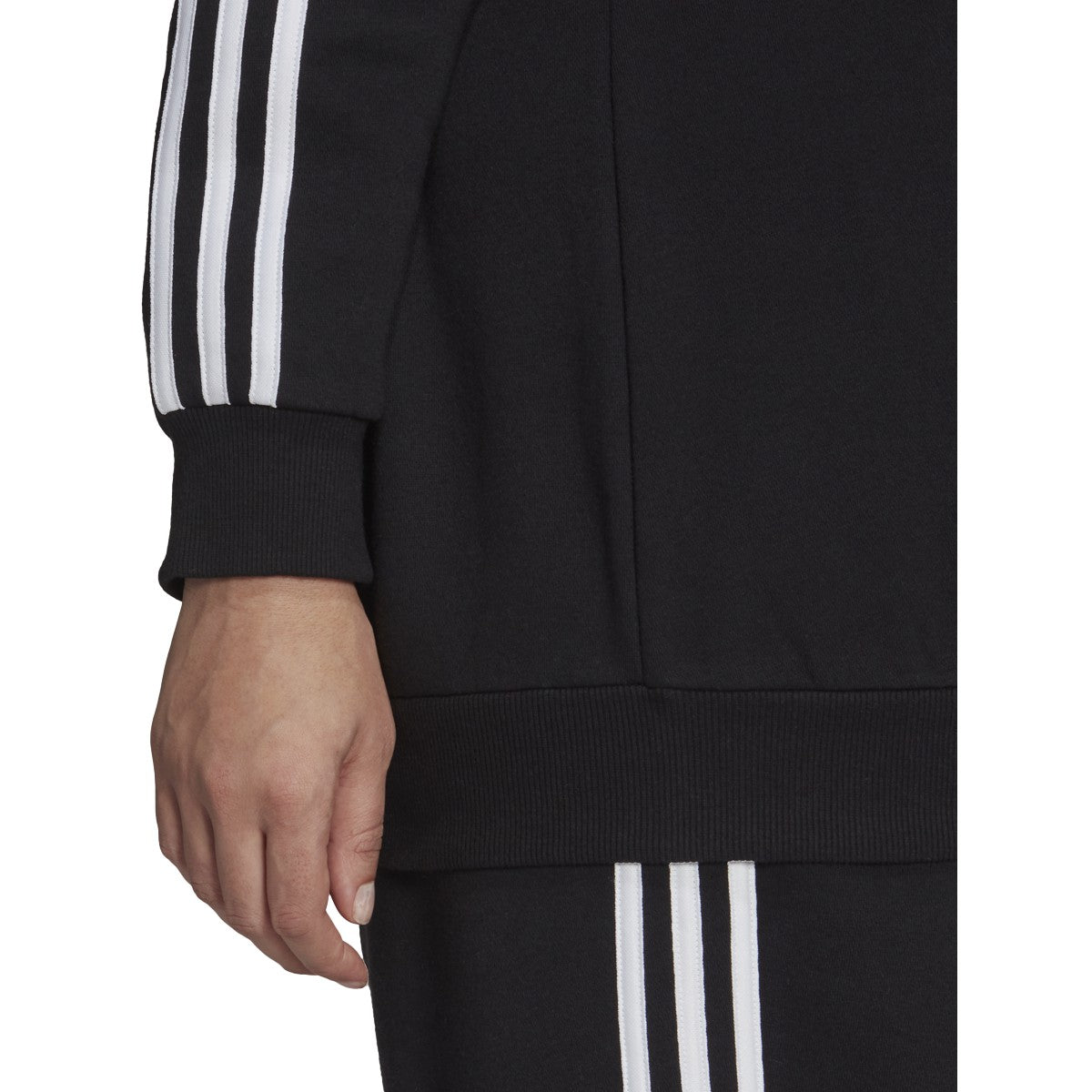 adidas Essentials Womens Plus Size Sweatshirt with 3 Stripes