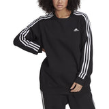 adidas Essentials Womens Plus Size Sweatshirt with 3 Stripes
