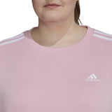 adidas Essentials Womens Plus Size Sweatshirt with 3 Stripes