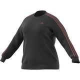 adidas Essentials Womens Plus Size Sweatshirt with 3 Stripes