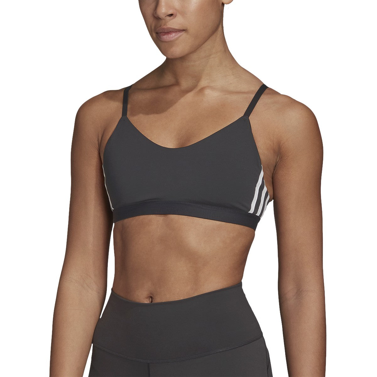 adidas All Me 3-Stripe Bra - Womens Training