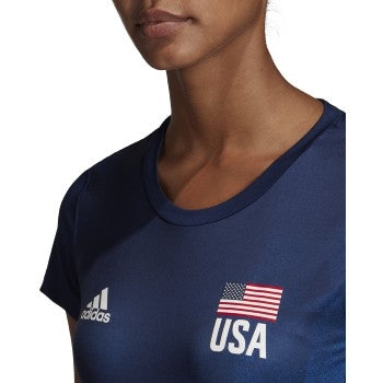 adidas Usa Volleyball Prime Replica Tee-Women's Volleyball