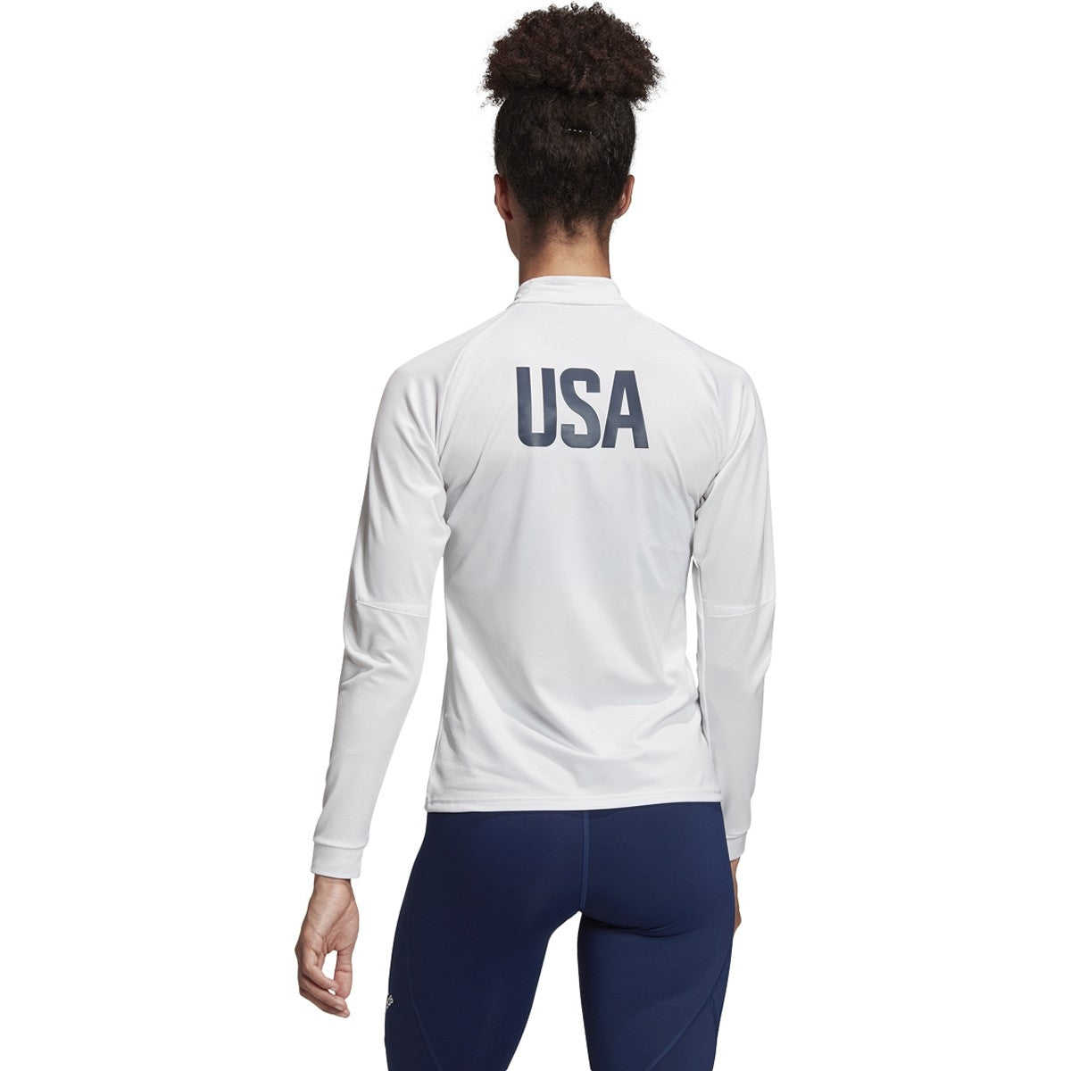 adidas USA Volleyball 1/4 Zip Tee - Women's Volleyball