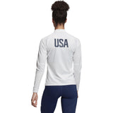 adidas USA Volleyball 1/4 Zip Tee - Women's Volleyball