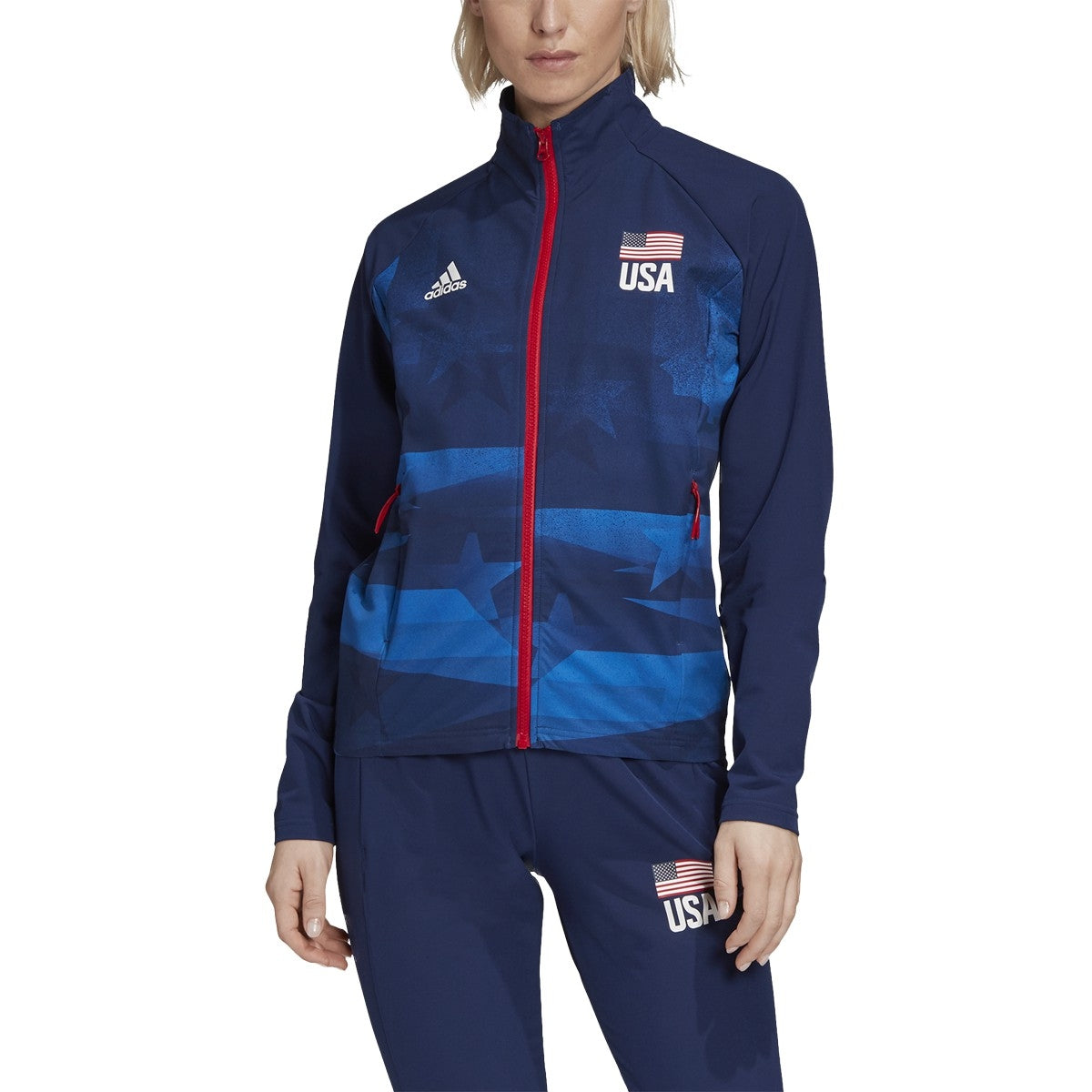 adidas USA Volleyball Warm-Up Jacket - Women's Volleyball
