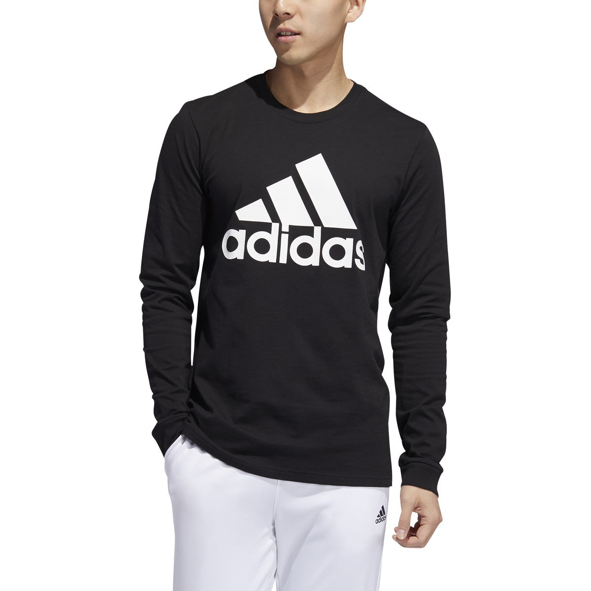 adidas Badge of Sport Longsleeve Tee - Mens Multi-Sport