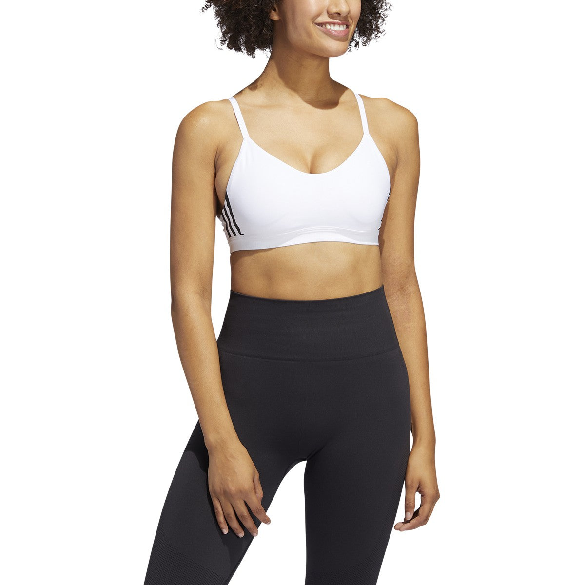 adidas All Me 3-Stripe Bra - Womens Training