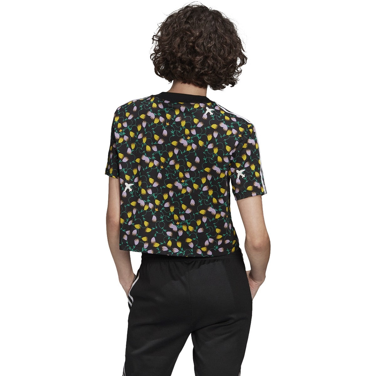 adidas Allover Print Crop Top - Women's Casual