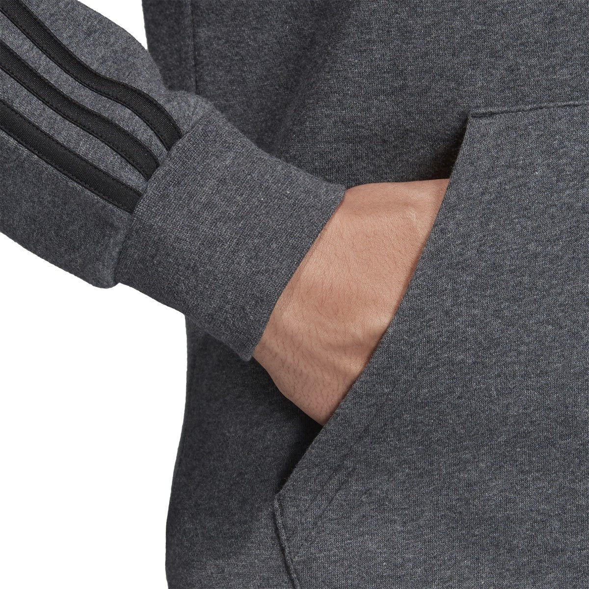 adidas Essentials 3-Stripes Pullover Hoodie - Men's Casual