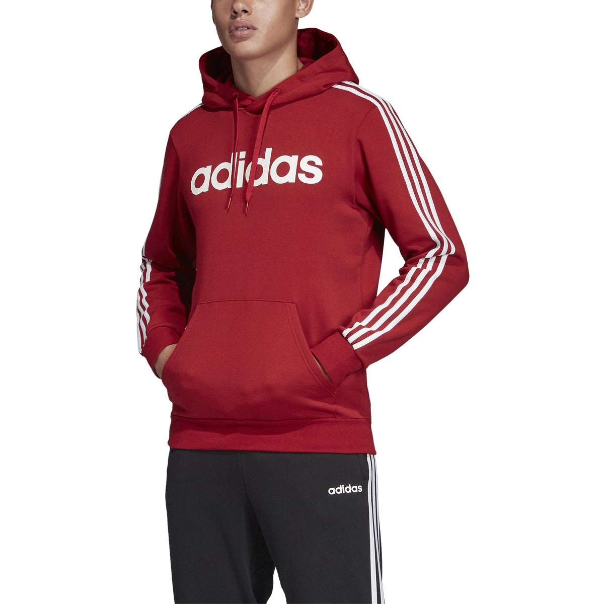 adidas Essentials 3-Stripes Pullover Hoodie-Men's Multi-Sport