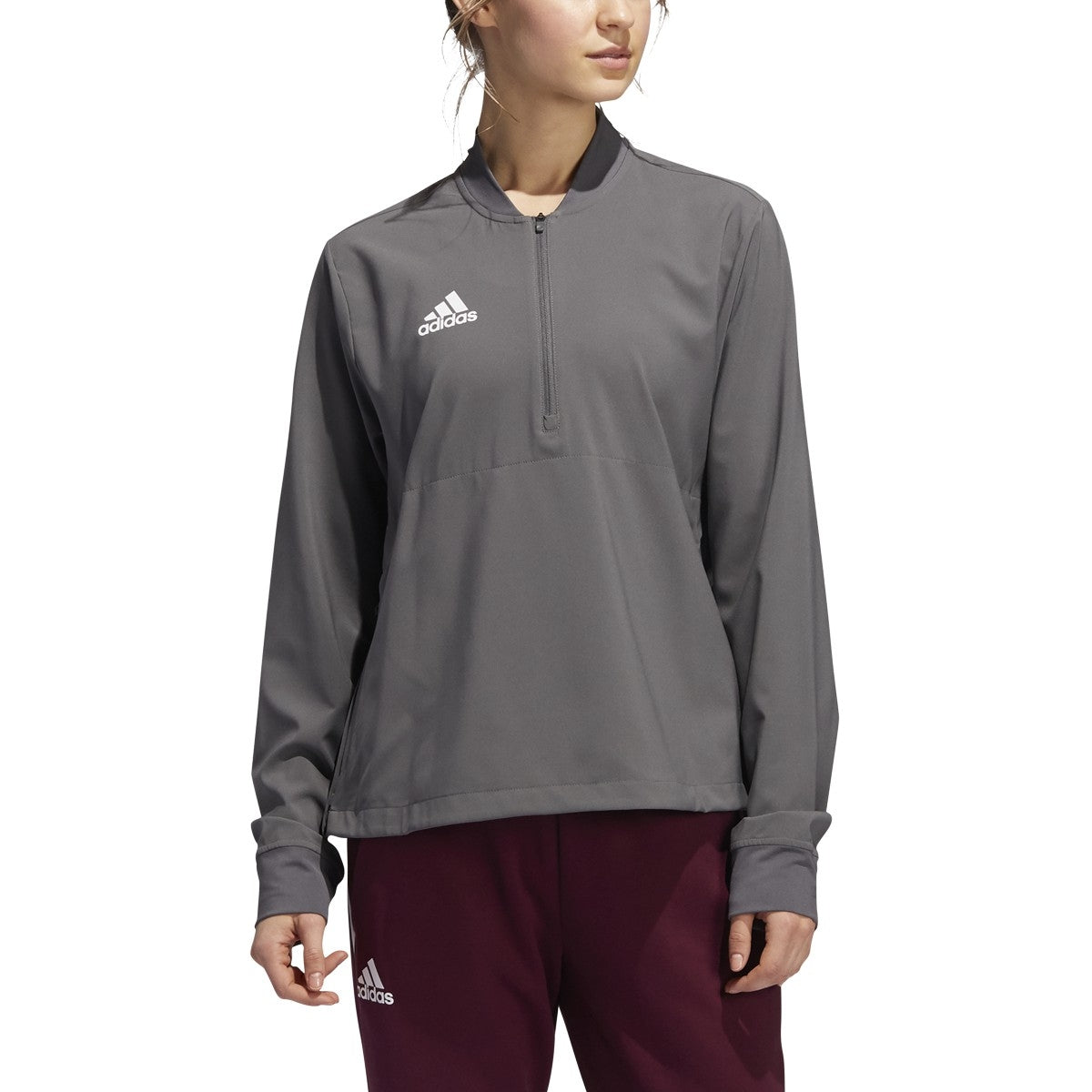 adidas Long Sleeve 1/4 Zip Top - Women's Casual