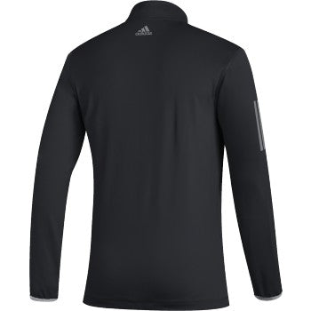 adidas 3-Stripe Midweight 1/2 Zip Polo-Men's Golf