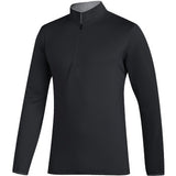 adidas 3-Stripe Midweight 1/2 Zip Polo-Men's Golf